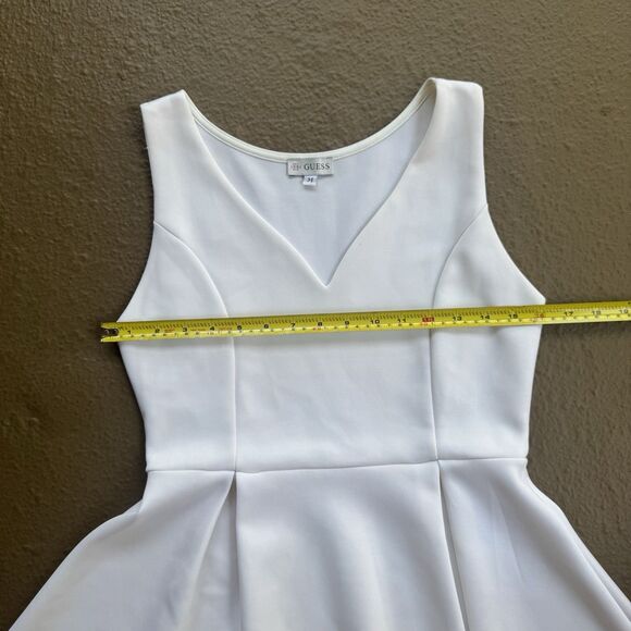Guess Los Angeles White Summer Stretch  Dress Womens Size M - Picture 6 of 9